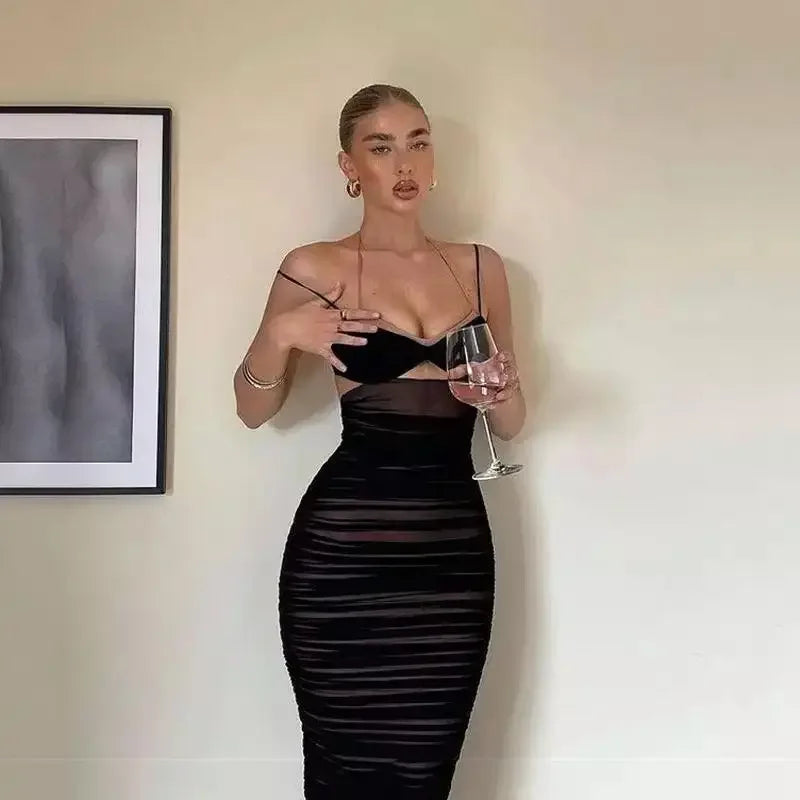 Strap Corset Long Dress | Fashionsarah.com