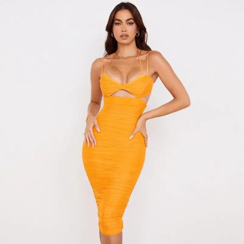 Strap Corset Long Dress | Fashionsarah.com