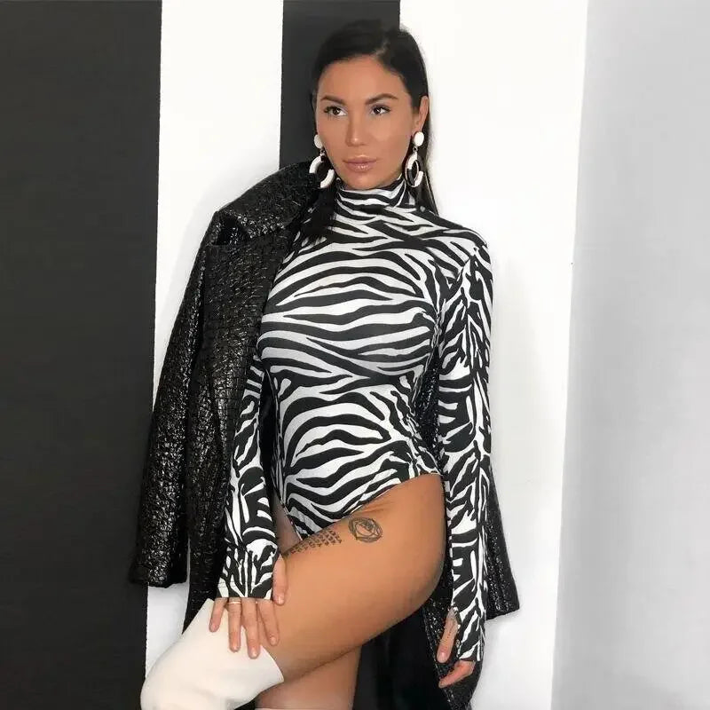 Zebra Slim Bodysuit | Fashionsarah.com