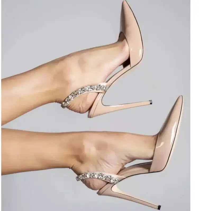 Rhinestones Pointed Stiletto | Fashionsarah.com