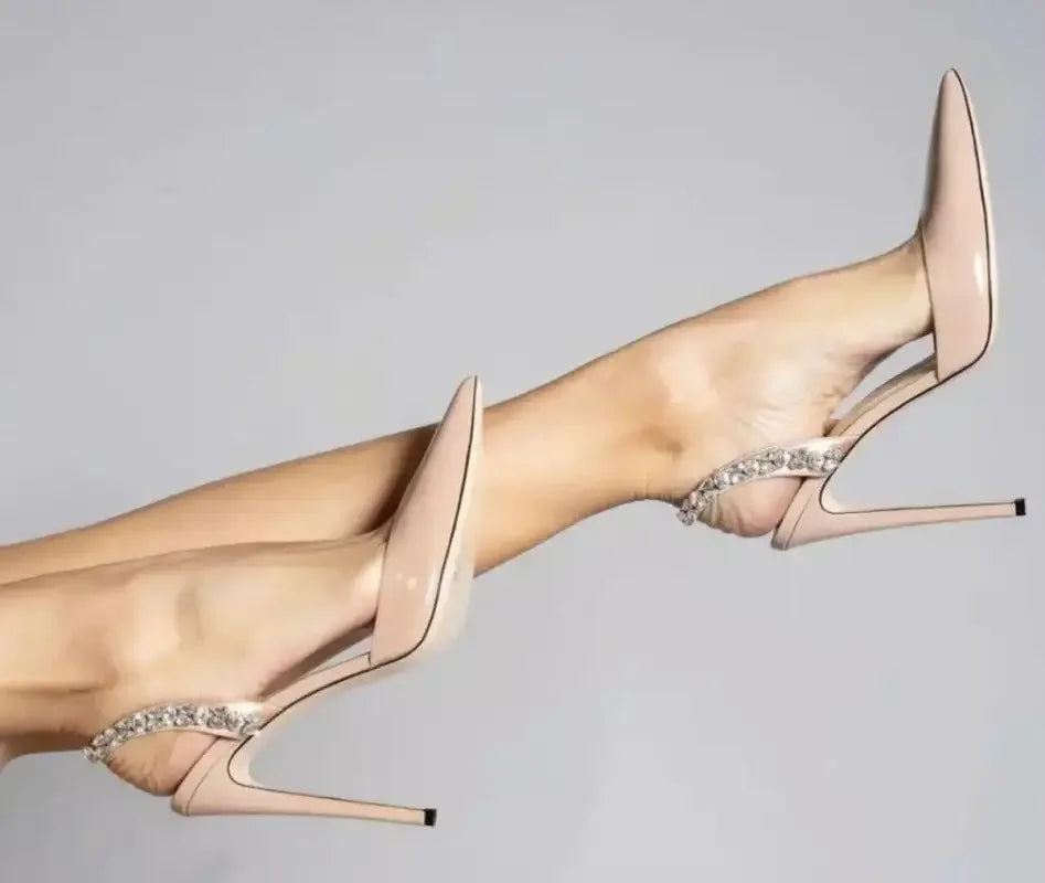 Rhinestones Pointed Stiletto | Fashionsarah.com