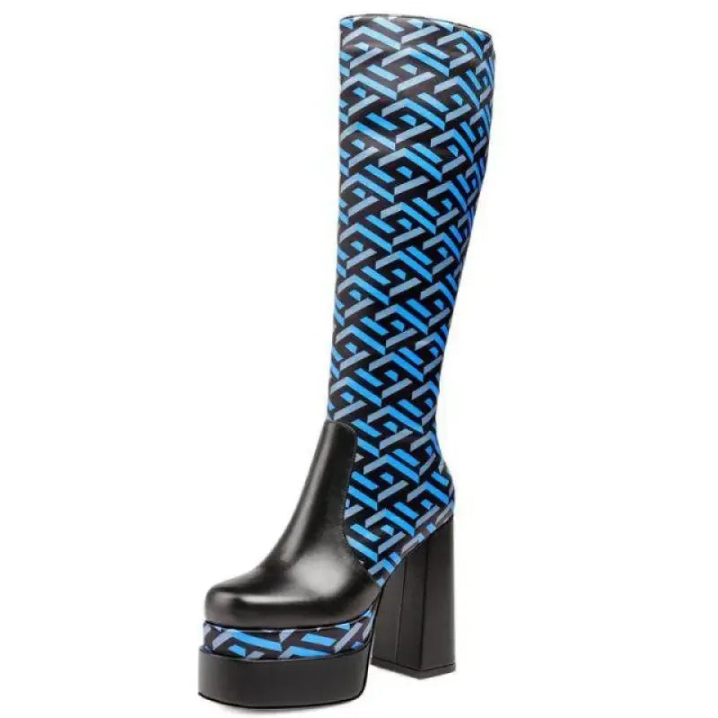 Geometric Long Boots | Fashionsarah.com