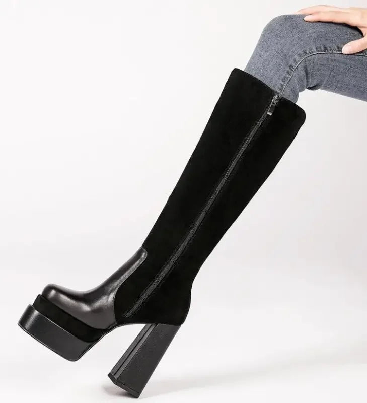 Geometric Long Boots | Fashionsarah.com