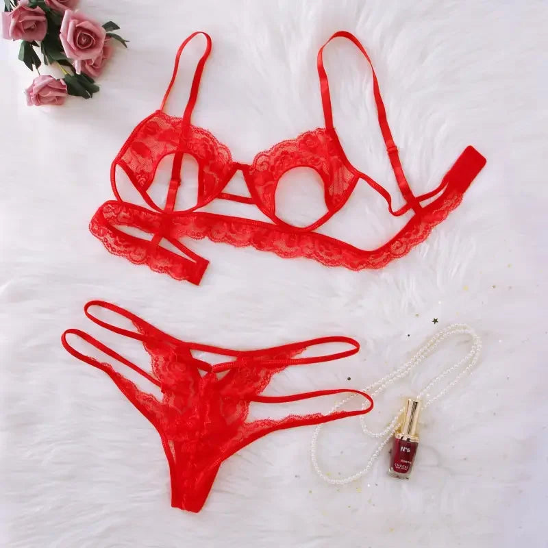 Red Open Sensual Set | Fashionsarah.com