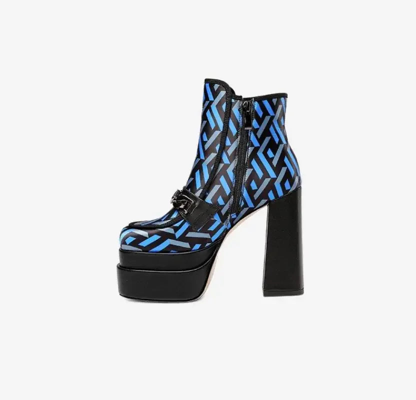 Thick Platform Leather Boots | Fashionsarah.com