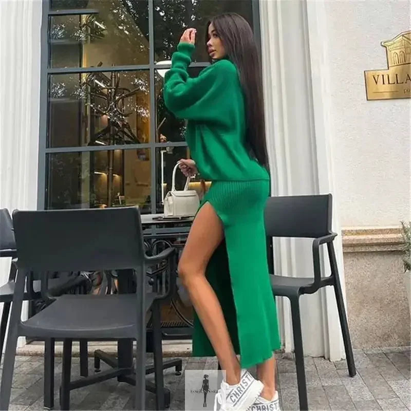 Fashionsarah.com Fashionsarah.com Streetwear Autumn knit 2 sets