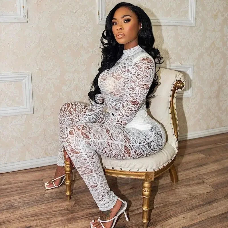 Lace Bodysuit with Pants | Fashionsarah.com