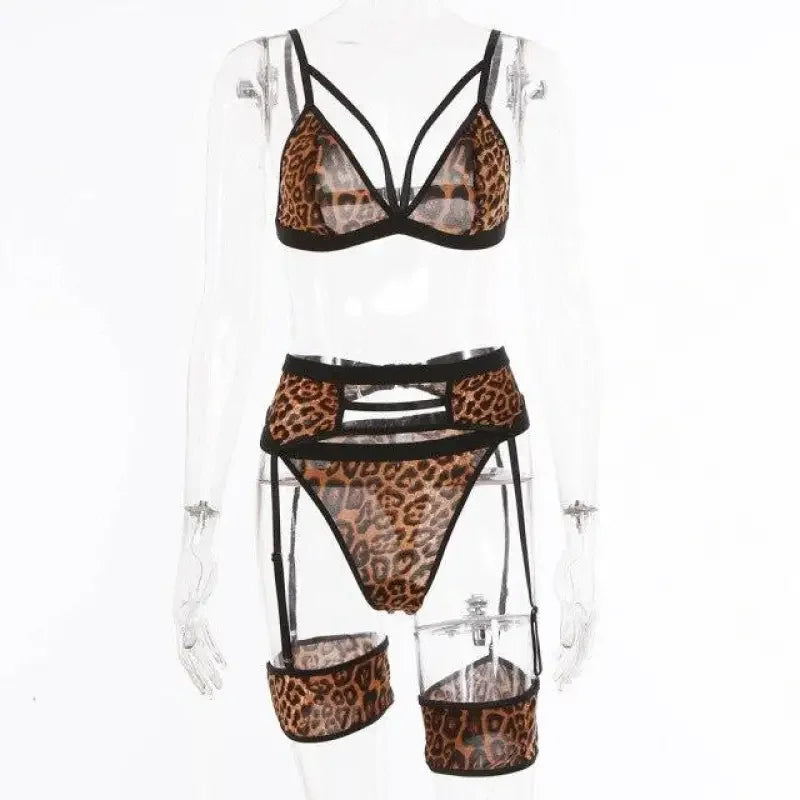 Suede leopard Set 3 Pcs | Fashionsarah.com