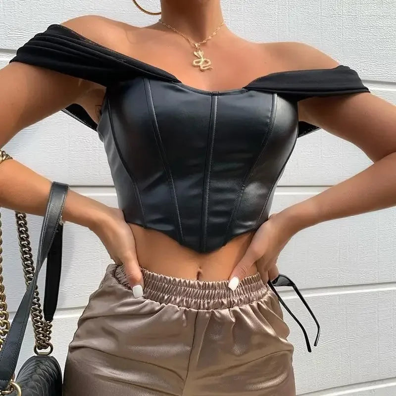 Corset Off Shoulder Top | Fashionsarah.com