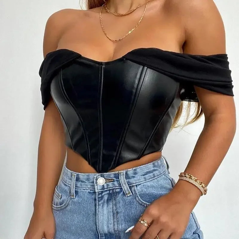 Corset Off Shoulder Top | Fashionsarah.com