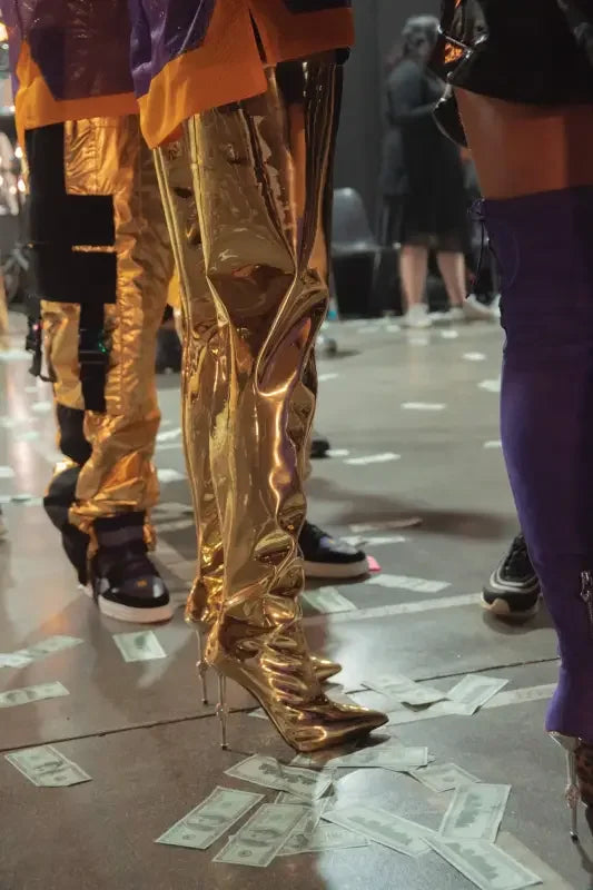 Golden Bling Fashion Boots | Fashionsarah.com