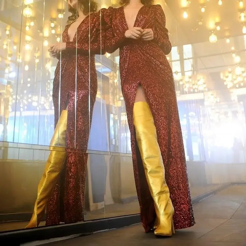 Over-the-knee Stretch boots | Fashionsarah.com