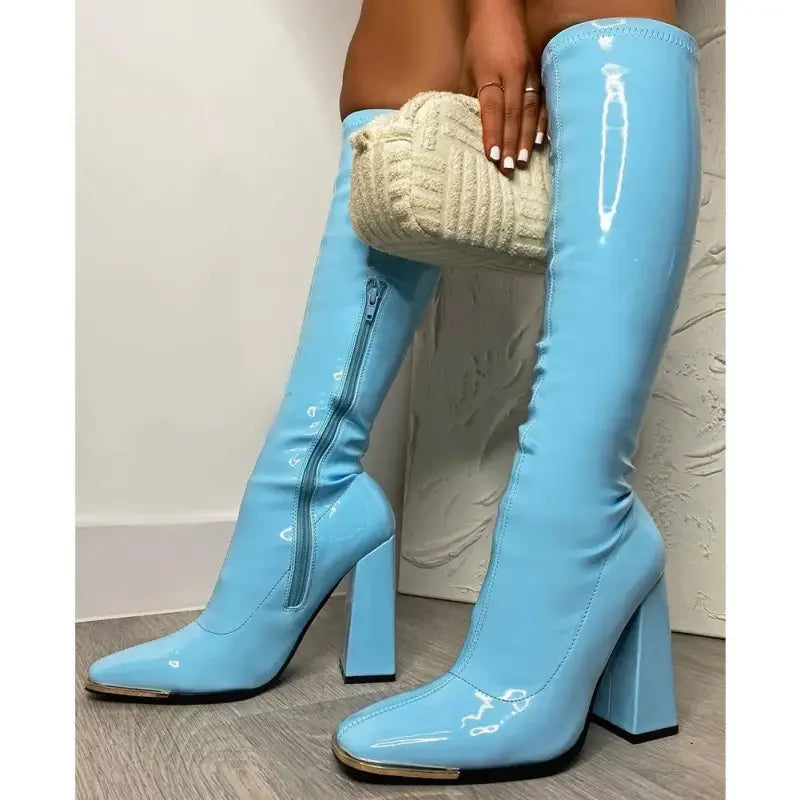 Motorcycle Square heel boots | Fashionsarah.com