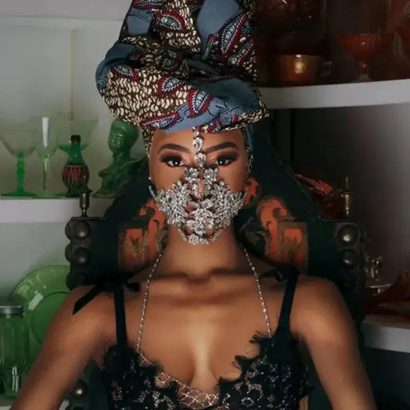 Luxury Rhinestone Face Jewelry | Fashionsarah.com