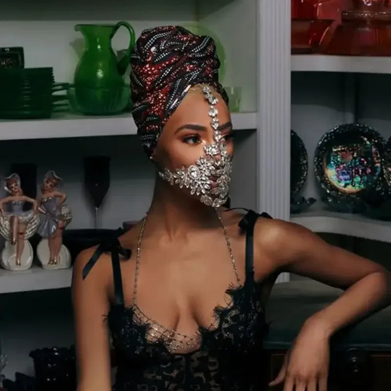 Luxury Rhinestone Face Jewelry | Fashionsarah.com