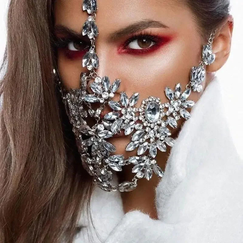 Luxury Rhinestone Face Jewelry | Fashionsarah.com