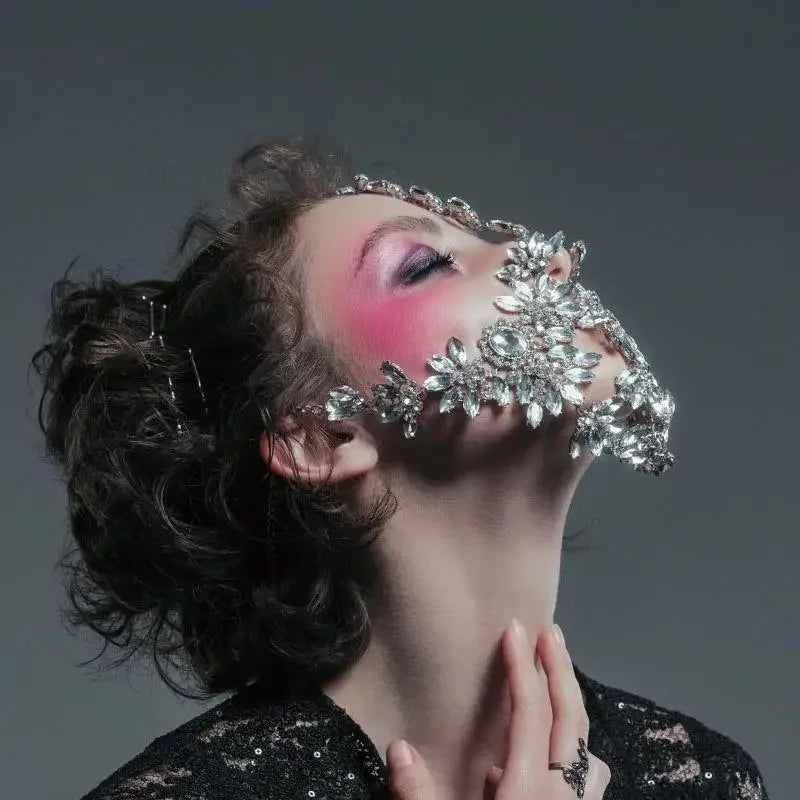 Luxury Rhinestone Face Jewelry | Fashionsarah.com