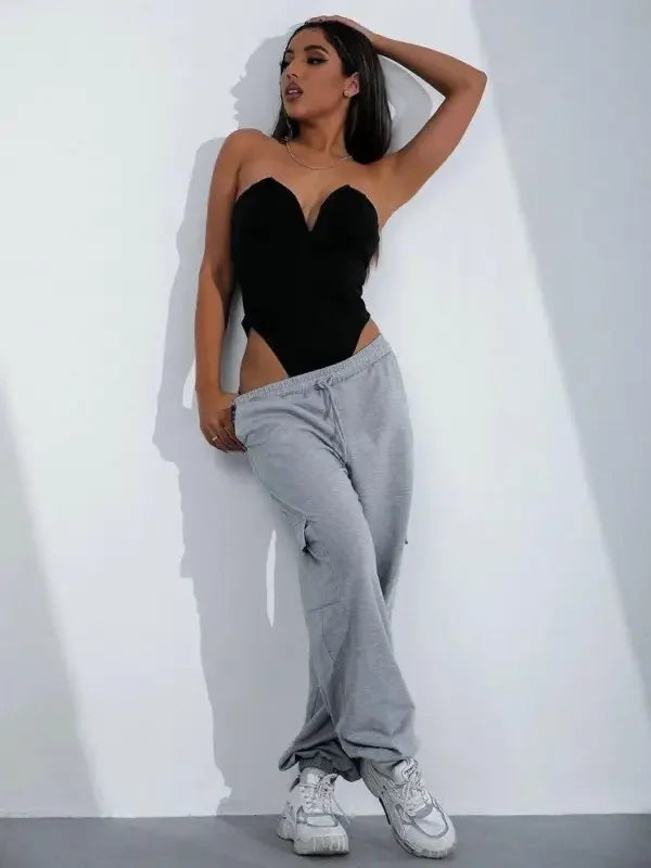 Deep V Bodysuit | Fashionsarah.com