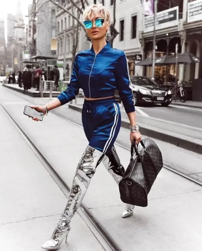 Over The Knee Mirror Boots | Fashionsarah.com