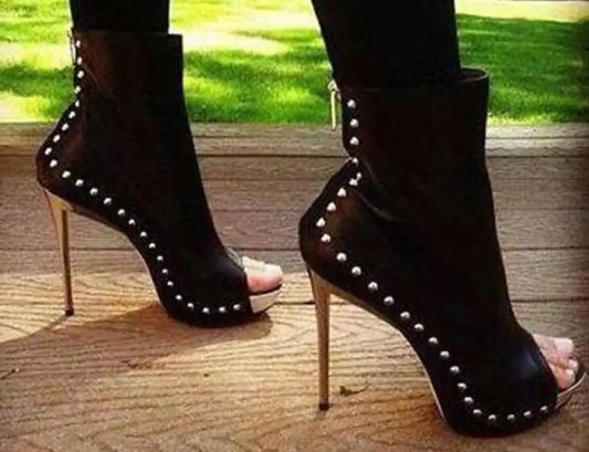 Open Toe Spike Boots | Fashionsarah.com