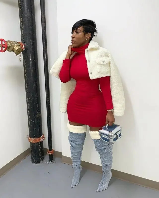 Denim Cowboy Style Boots | Fashionsarah.com