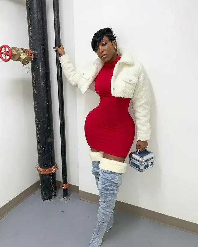 Denim Cowboy Style Boots | Fashionsarah.com