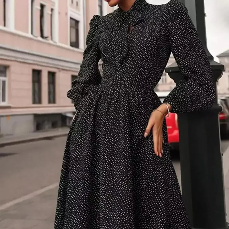 Scarf Neck Midi Dress | Fashionsarah.com