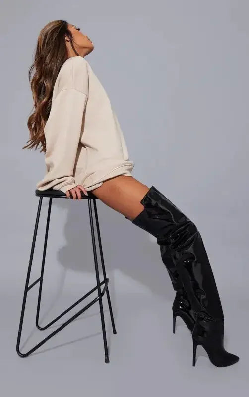 Leather Over The Knee Boots | Fashionsarah.com