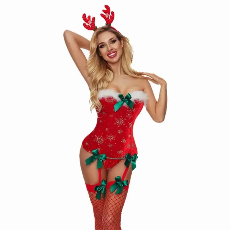 Christmas Babydolls With Stocking | Fashionsarah.com