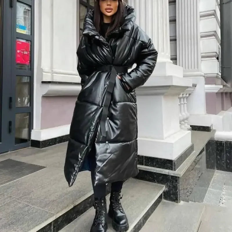 Hooded Long Belt Coats | Fashionsarah.com