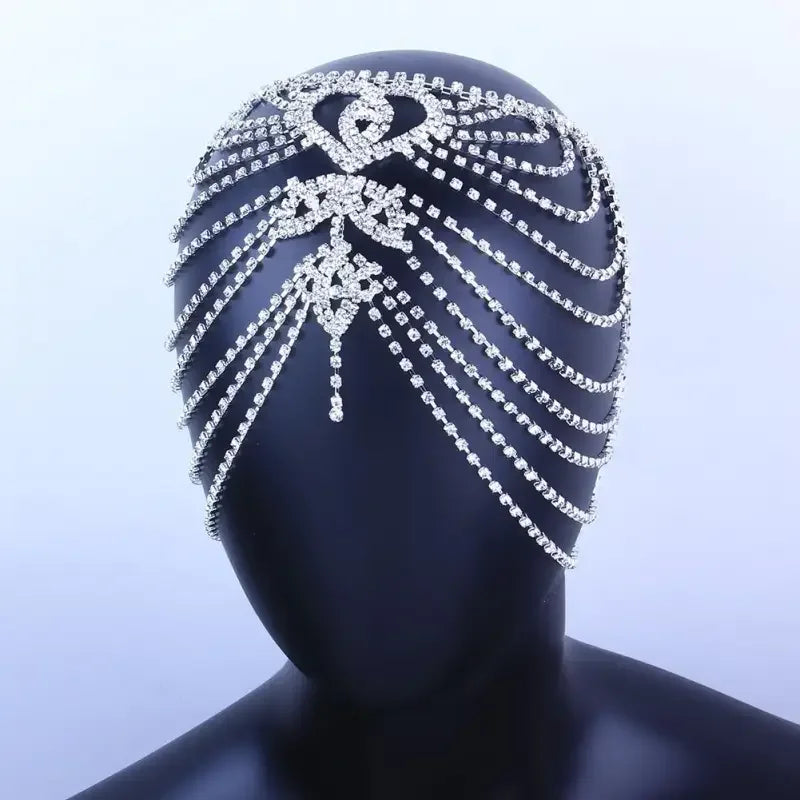 Rhinestone Flapper Cap Jewelry | Fashionsarah.com