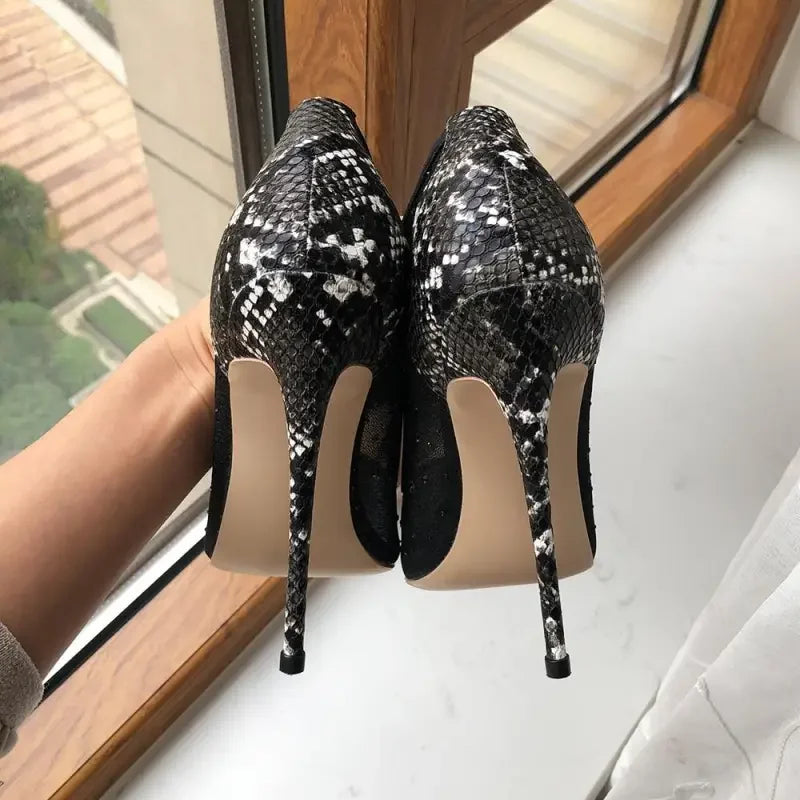 Croc-effect Diamond Pumps | Fashionsarah.com