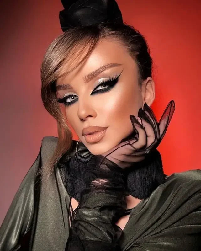 Mesh Perspective Long Gloves | Fashionsarah.com