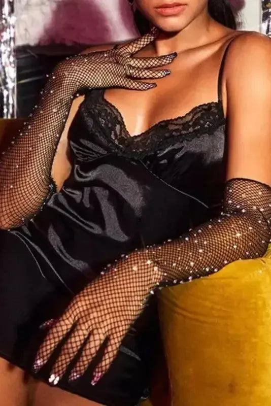 Diamond Mesh Gloves | Fashionsarah.com