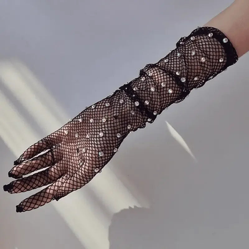Diamond Mesh Gloves | Fashionsarah.com