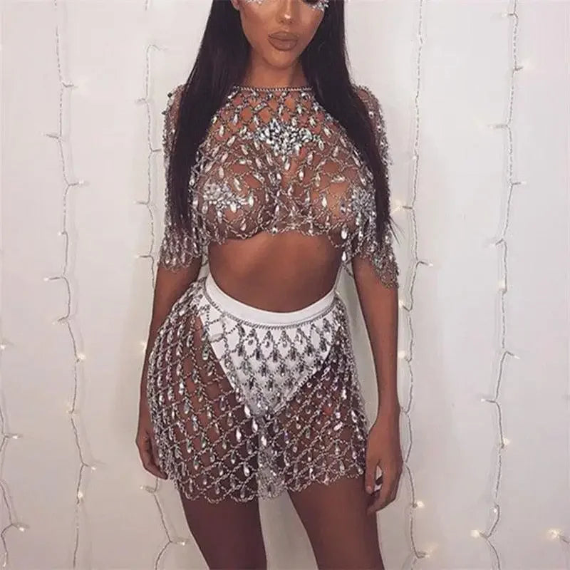 Crystal Rhinestone Matching Set | Fashionsarah.com