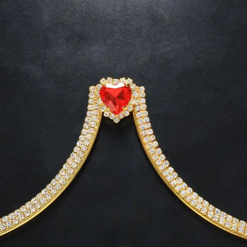 Colourful Rhinestone bra chain | Fashionsarah.com