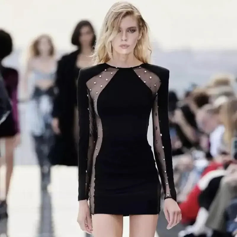 Newest Mesh Glamorous Mini Dress | Fashionsarah.com