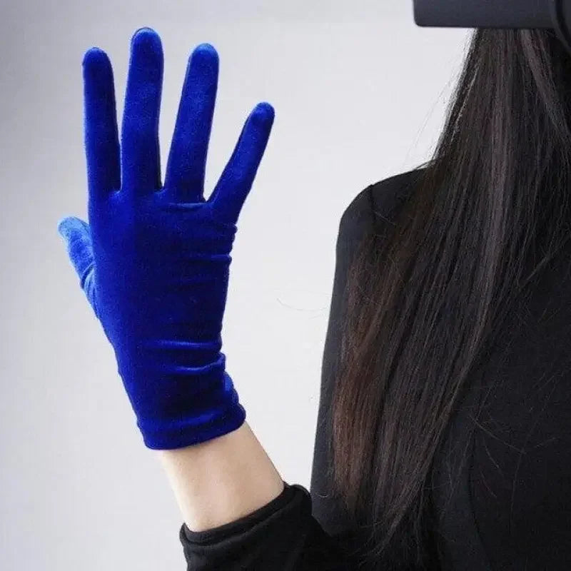 Velvet Short Gloves | Fashionsarah.com
