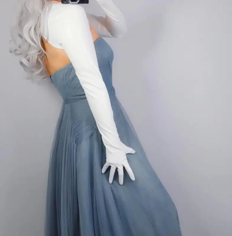 Wide sleeve long leather gloves | Fashionsarah.com