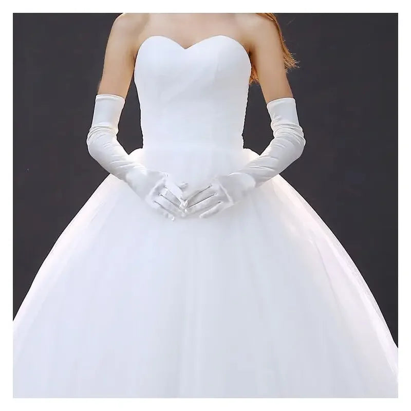 Bridal Long Satin Gloves | Fashionsarah.com
