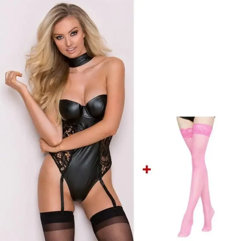 Bodysuit with Stockings | Fashionsarah.com