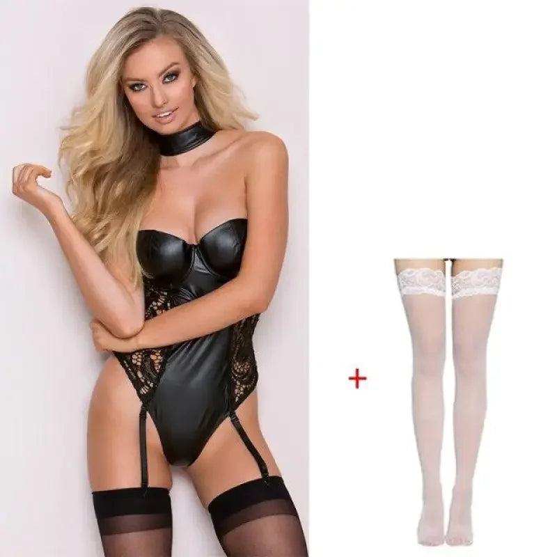 Bodysuit with Stockings | Fashionsarah.com