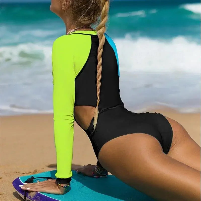 Long sleeves Surf Monokini | Fashionsarah.com