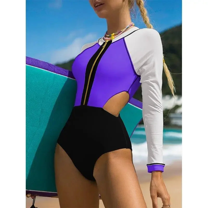 Long sleeves Surf Monokini | Fashionsarah.com