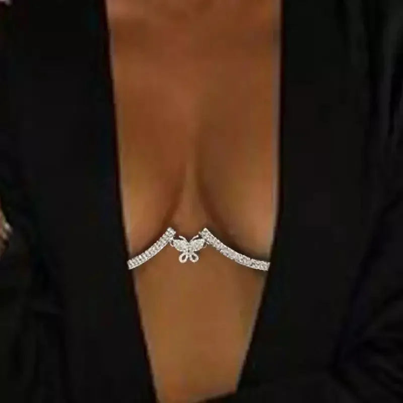 Rhinestone bra chain | Fashionsarah.com