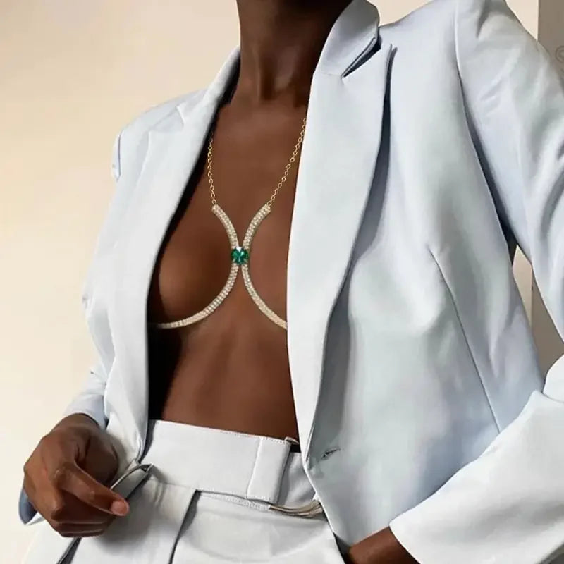 Rhinestone bra chain | Fashionsarah.com