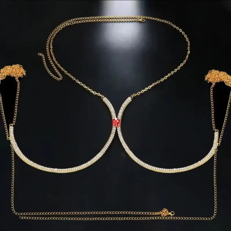 Rhinestone bra chain | Fashionsarah.com