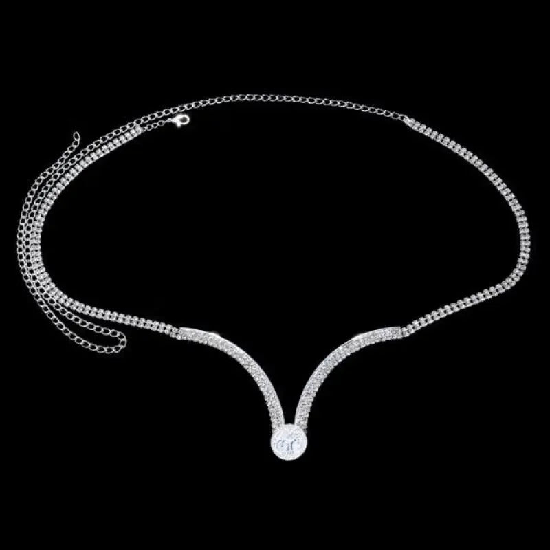 Red Water Drop Crystal Chest Bracket | Fashionsarah.com