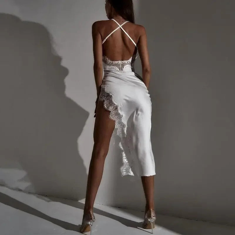 Satin Midi Dress | Fashionsarah.com